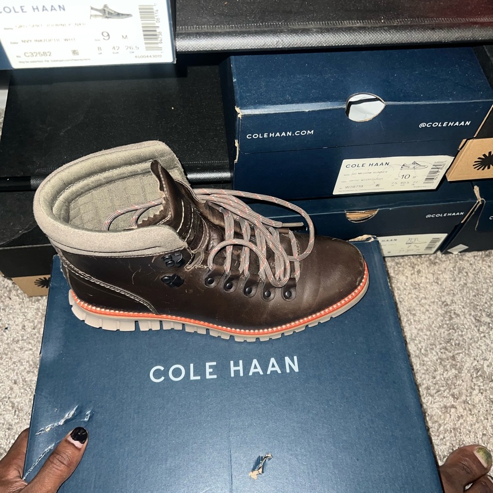 Cole Haan Dark Brown Leather Boots